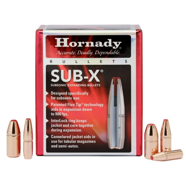 Picture of Hornady Sub-X  .458 Diameter  410 Grain  Flex Tip  50 Count 45052
