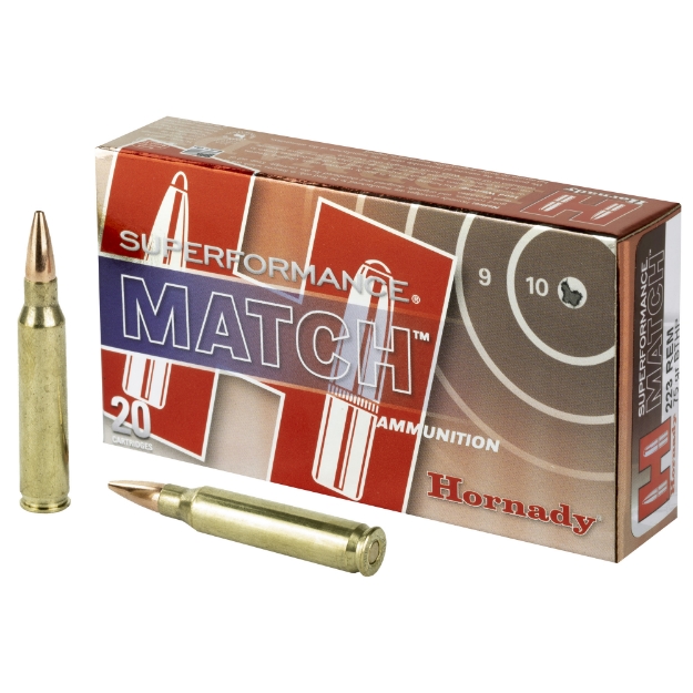Picture of Hornady SuperFormance  223REM  75 Grain  Boat Tail  Hollow Point  Match  20 Round Box 80264