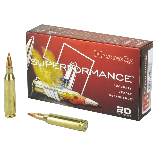 Picture of Hornady Superformance  243WIN  95 Grain  SST  20 Round Box 80463
