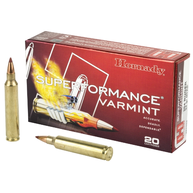 Picture of Hornady Superformance Varmint  204 Ruger  24 Grain  NTX  Lead Free  20 Round Box  California Certified Nonlead Ammunition 83209