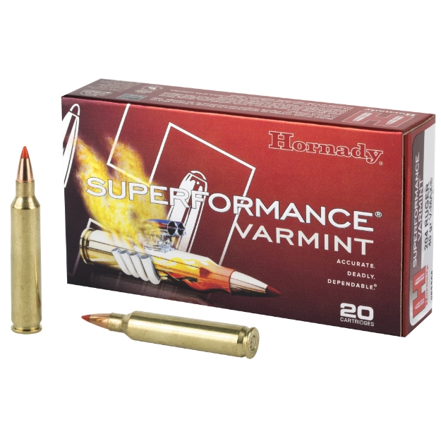 Picture of Hornady Superformance Varmint  204 Ruger  40 Grain  V-Max  20 Round Box 83206