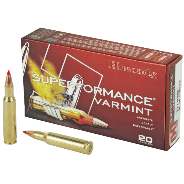 Picture of Hornady Superformance Varmint  222 Remington  50 Grain  V-Max  20 Round Box 8316