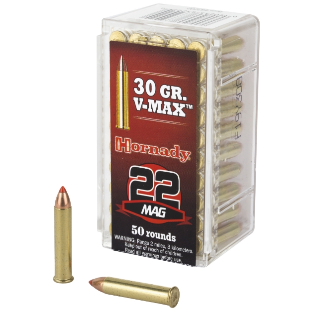 Picture of Hornady Varmint Express  22WMR  30 Grain  V-Max  50 Round Box 83202