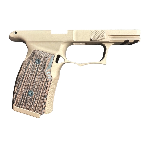 Picture of Sharps 365 Improved Grip Module | P365X / P365XL | FDE | Wenge Wood Grips