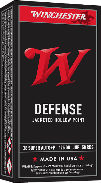 Picture of W Defense - 38 Super - 125 Grain - Jacketed Hollow Point - 50 Round Box