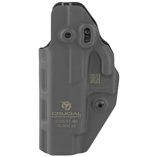 Picture of Crucial Concealment Covert IWB  Inside Waistband Holster  Ambidextrous  Kydex  Black  Fits Glock 48 1044