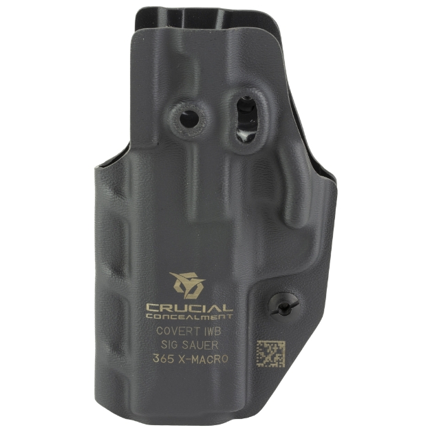 Picture of Crucial Concealment Covert IWB  Inside Waistband Holster  Fits Sig 365 X-Macro  Ambidextrous  Kydex Construction  Black 1276