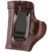 Picture of Don Hume H715M Clip-On Holster  Inside The Pant  Fits Taurus PT145  Left Hand  Brown Leather J168505L