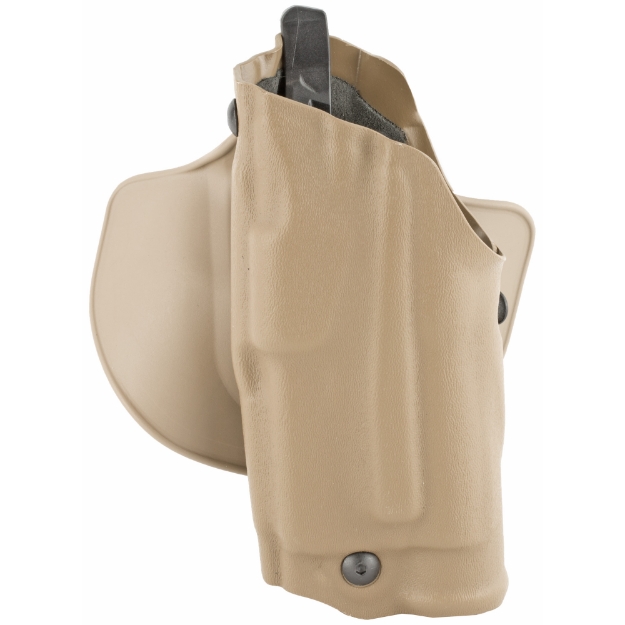 Picture of Safariland 6378  ALS Paddle & Belt Slide Holster  Left Hand  Coyote  Fits Glock 19 23 w/Light  Belt and Paddle  Leather 6378-2832-762