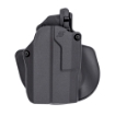 Picture of Safariland Solis  OWB Holster  Paddle/Belt Mounted  For Glock 43X/48  Laminate Construction  Black  Left Hand SOLIS-1-895-2-7-C3-412