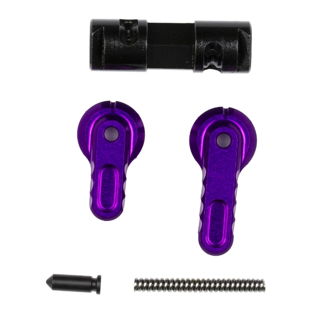 Picture of Battle Arms Development BAD-ASS-LITE  Ambidextrous Safety Selector  90/60  Lightweight  Reversible  Anodized Finish  Purple  Fits AR-15  Aluminum Construction BAD-ASS-LITE-PURP