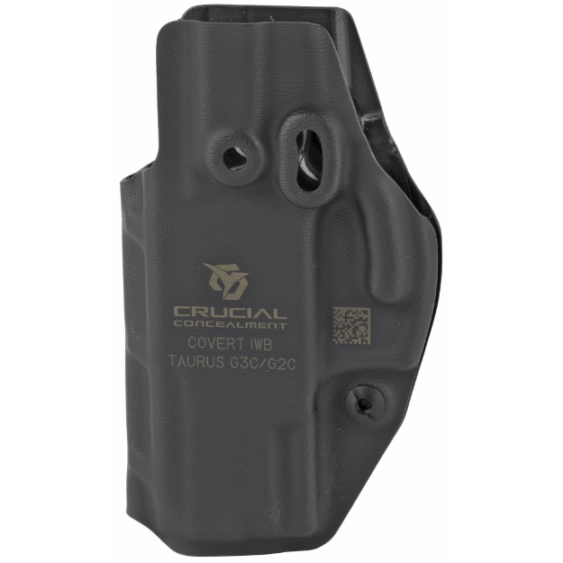 Picture of Crucial Concealment Covert IWB  Inside Waistband Holster  Ambidextrous  Kydex  Black  Fits Taurus G2C/G3C 1026