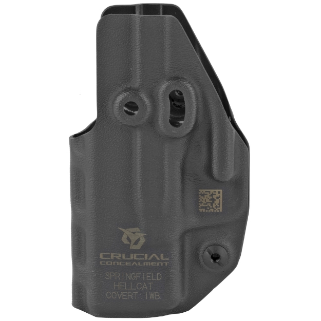 Picture of Crucial Concealment Covert IWB  Inside Waistband Holster  Ambidextrous  Kydex  Black  Fits Springfield Hellcat 1112