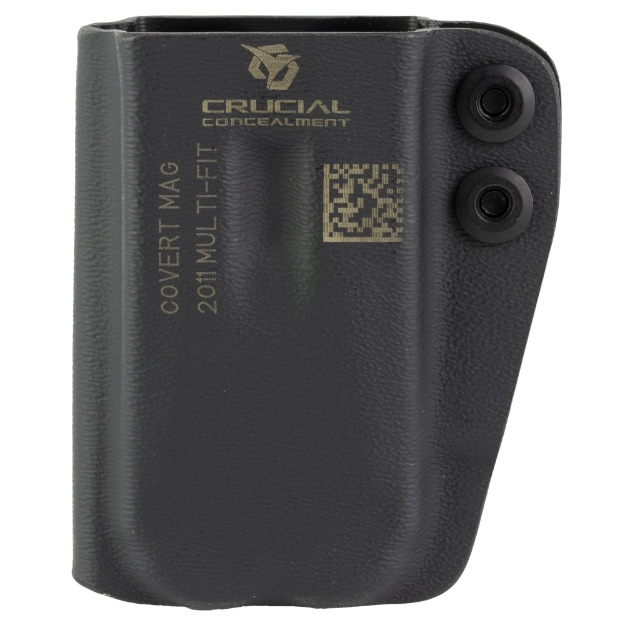 Picture of Crucial Concealment Covert Mag Pouch  Inside Waistband Magazine Pouch   Ambidextrous  Fits 2011 Magazines and Similar  Kydex  Black 1262