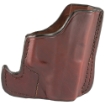 Picture of Don Hume 001 Front Pocket Holster  Fits Glock 42  Ambidextrous  Brown Leather J100144R