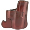 Picture of Don Hume 001 Front Pocket Holster  Fits Glock 43/43X  Ambidextrous  Brown Leather J100306R