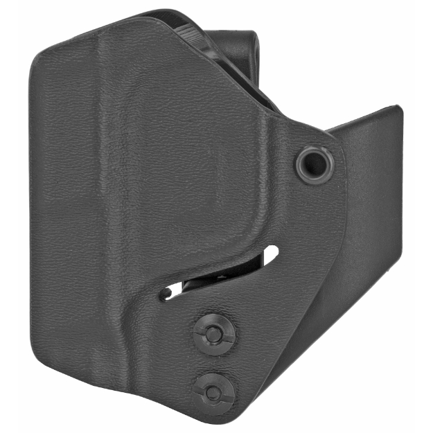 Picture of Mission First Tactical Minimalist  Inside Waistband Holster  Ambidextrous  Fits S&W M&P SHIELD  Black Kydex  Includes 1.5" Belt Attachement H2SWSHAIWBM