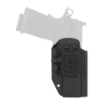Picture of Mission First Tactical Hybrid Holster  Inside Waistband Holster  Ambidextrous  Fits Springfield Prodigy 5"  Kydex with Leather Shell  Includes 1.5" Belt Attachment  Black H3-SFD-5-BLK2