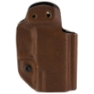 Picture of Mission First Tactical Hybrid Holster  Inside Waistband Holster  Ambidextrous  Fits Taurus PT111/G2/G2C/G2S/G3c  Kydex with Leather Shell  Includes 1.5" Belt Attachment  Brown H3-TU-1-BR1