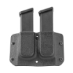 Picture of Mission First Tactical Generic 9/40 Double Stack Double Mag Pouch  Fits Glock  S&W M&P  H&K  Beretta  and Most Double Stack Magazines  Adjustable Retention  Includes 1.5 Belt Clip  Ambidextrous  Black HDMP-GDS940