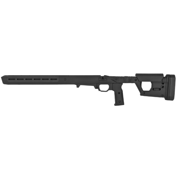 Picture of Magpul Industries Pro 700L Chassis  Fits Remington 700 Long Action  Fits Most Long Action AICS Pattern Magazines  Fully Adjustable/Ambidextrous  Push Button Folding  Billet Aluminum/Magpul Polymer Material  Black MAG1002-BLK