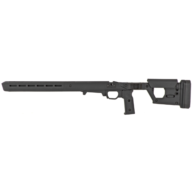 Picture of Magpul Industries Pro 700L Fixed Chassis  Fits Remington 700 Long Action  Fits Most Long Action AICS Pattern Magazines  Ambidextrous  Billet Aluminum/Magpul Polymer Material  Black MAG1003-BLK