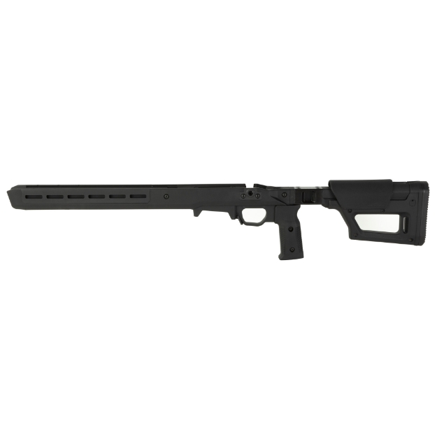 Picture of Magpul Industries Pro 700 Lite Chassis  Fits Remington 700 Short Action  Matte Finish  Black  Fits Most Short Action AICS Pattern Magazines  Ambidextrous  Billet Aluminum Bedding Block MAG1199-BLK