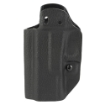 Picture of Mission First Tactical Hybrid Holster  Inside Waistband Holster  Ambidextrous  Fits Glock 19/23/45  Kydex with Leather Shell  Includes 1.5" Belt Attachment  Black H3-GL-1-BLK2