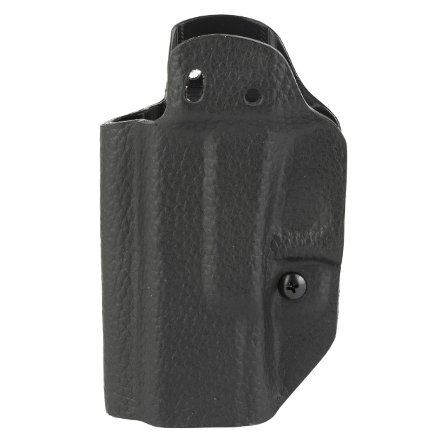 Picture of Mission First Tactical Hybrid Holster  Inside Waistband Holster  Ambidextrous  Fits Glock 19/23/45  Kydex with Leather Shell  Includes 1.5" Belt Attachment  Black H3-GL-1-BLK2