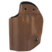 Picture of Mission First Tactical Hybrid Holster  Inside Waistband Holster  Ambidextrous  Fits Ruger Max-9  Kydex with Leather Shell  Includes 1.5" Belt Attachment  Brown H3-RG-5-BR1