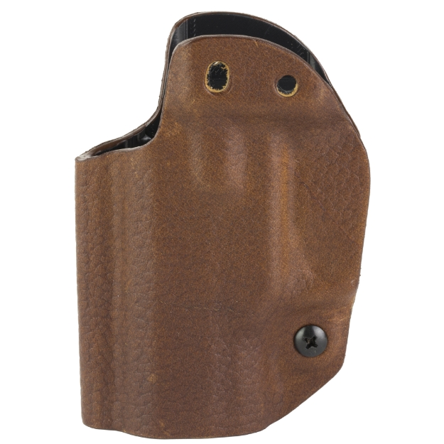 Picture of Mission First Tactical Hybrid Holster  Inside Waistband Holster  Ambidextrous  Fits Ruger Max-9  Kydex with Leather Shell  Includes 1.5" Belt Attachment  Brown H3-RG-5-BR1