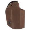 Picture of Mission First Tactical Hybrid Holster  Inside Waistband Holster  Ambidextrous  Fits Ruger Max-9  Kydex with Leather Shell  Includes 1.5" Belt Attachment  Brown H3-RG-5-BR1