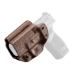 Picture of Mission First Tactical Hybrid Holster  Inside Waistband Holster  Ambidextrous  Fits Springfield Hellcat  Kydex with Leather Shell  Includes 1.5" Belt Attachment  Brown H3-SFD-1-BR1