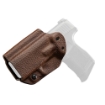 Picture of Mission First Tactical Hybrid Holster  Inside Waistband Holster  Ambidextrous  Fits Sig P365  Kydex with Leather Shell  Includes 1.5" Belt Attachment  Brown H3-SIG-1-BR1