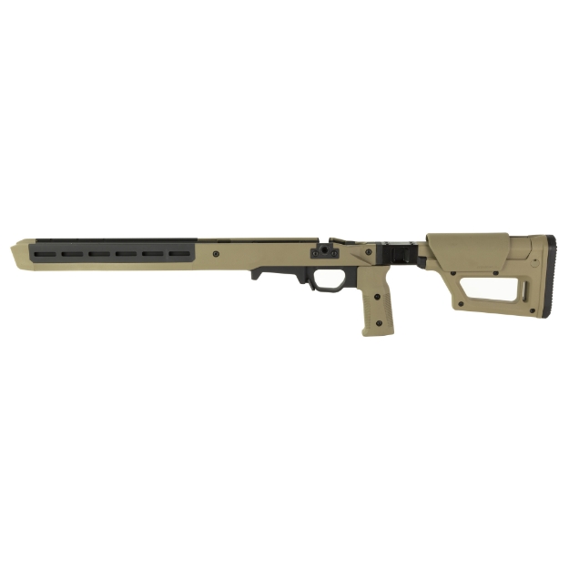 Picture of Magpul Industries Pro 700 Lite Chassis  Fits Remington 700 Short Action  Matte Finish  Flat Dark Earth  Fits Most Short Action AICS Pattern Magazines  Ambidextrous  Billet Aluminum Bedding Block MAG1199-FDE